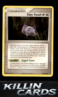 Claw Fossil 84/108 Pokemon Common Power Keepers Card LP