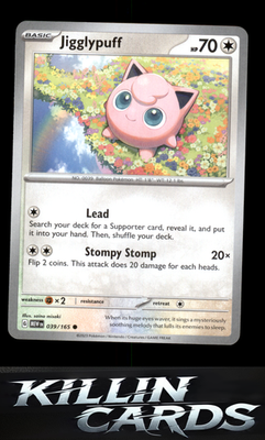 Jigglypuff 039/165 Pokemon Common SV: Scarlet & Violet 151 Card NM