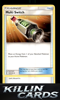 Multi Switch 129/145 Pokemon Uncommon SM - Guardians Rising Card NM
