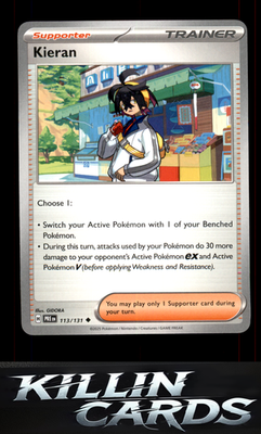 Kieran - 113/131 113/131 Pokemon Uncommon SV: Prismatic Evolutions Card NM