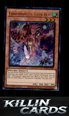 1st Edition Libromancer Geek Boy MP23-EN001 YuGiOh Ultra Rare 25th Anniversary T