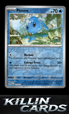 Reverse Holofoil Phione - 055/167 055/167 Pokemon Common SV06: Twilight Masquera