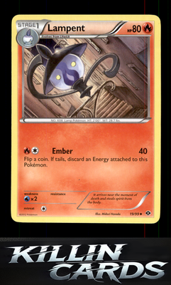 Lampent 19/99 Pokemon Uncommon Next Destinies Card NM