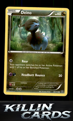 Deino 84/114 Pokemon Common XY - Steam Siege Card NM