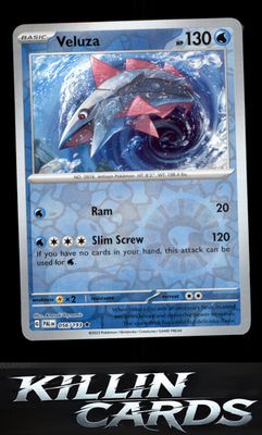 Reverse Holofoil Veluza - 056/193 056/193 Pokemon Rare SV02: Paldea Evolved Card