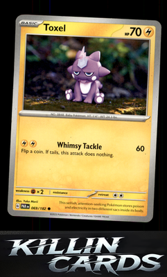 Toxel 069/182 Pokemon Common SV04: Paradox Rift Card NM