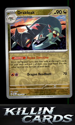 Reverse Holofoil Drakloak 129/167 Pokemon Common SV06: Twilight Masquerade Card