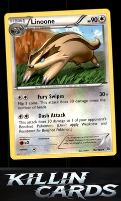 Linoone 112/160 Pokemon Uncommon XY - Primal Clash Card NM
