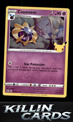 Cosmoem 014/025 Pokemon Holo Rare Celebrations Card NM