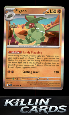 Flygon - 053/094 053/094 Pokemon Rare ME02: Phantasmal Flames Card NM