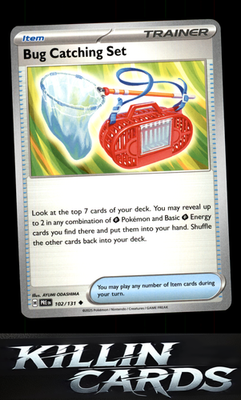 Bug Catching Set 102/131 Pokemon Uncommon SV: Prismatic Evolutions Card NM