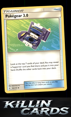 Pokegear 3.0 182/214 Pokemon Uncommon SM - Unbroken Bonds Card NM