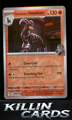 Reverse Holofoil Team Rocket's Houndoom - 038/182 038/182 Pokemon Uncommon SV10: