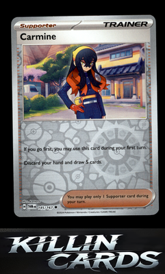 Reverse Holofoil Carmine - 145/167 145/167 Pokemon Uncommon SV06: Twilight Masqu