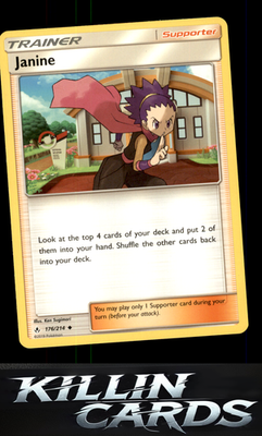 Janine 176/214 Pokemon Uncommon SM - Unbroken Bonds Card NM