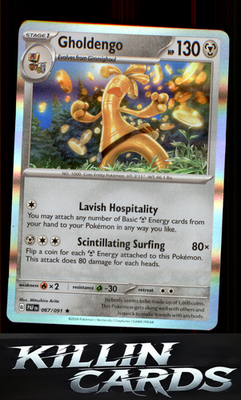 Gholdengo 067/091 Pokemon Rare SV: Paldean Fates Card NM