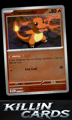Reverse Holofoil Charmander 011/094 Pokemon Common ME02: Phantasmal Flames Card