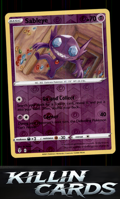 Reverse Holofoil Sableye 067/203 Pokemon Common SWSH07: Evolving Skies Card NM