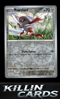 Reverse Holofoil Pawniard 148/197 Pokemon Common SV03: Obsidian Flames Card NM