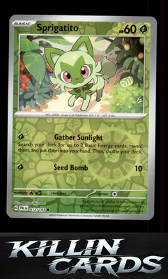 Reverse Holofoil Sprigatito - 012/193 012/193 Pokemon Common SV02: Paldea Evolve