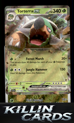 Torterra ex - 012/162 012/162 Pokemon Double Rare SV05: Temporal Forces Card NM