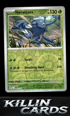 Reverse Holofoil Heracross - 006/193 006/193 Pokemon Uncommon SV02: Paldea Evolv