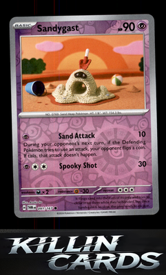 Reverse Holofoil Sandygast 091/167 Pokemon Common SV06: Twilight Masquerade Card