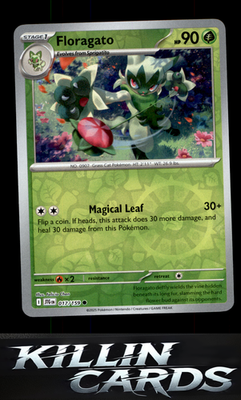 Reverse Holofoil Floragato 017/159 Pokemon Common SV09: Journey Together Card NM