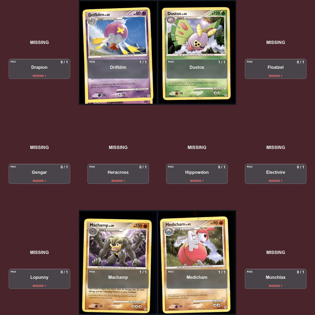 Pokemon TCG Diamond and Pearl C/UC/R Standard Set 64 Cards