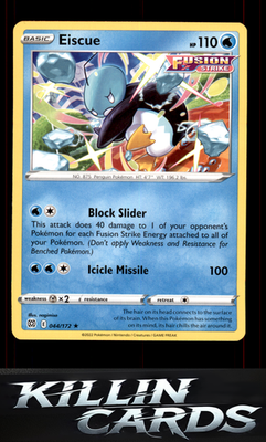 Eiscue 044/172 Pokemon Rare SWSH09: Brilliant Stars Card NM