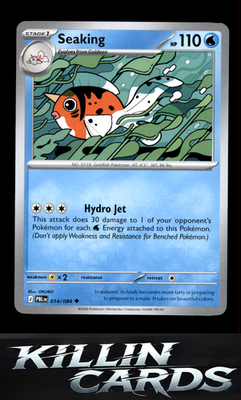 Seaking 014/084 Pokemon Uncommon ME05: Pitch Black Card NM
