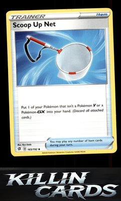 Scoop Up Net 165/192 Pokemon Uncommon SWSH02: Rebel Clash Card NM