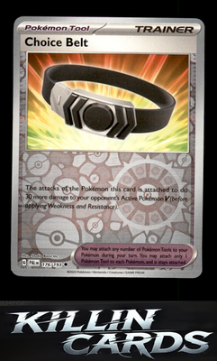 Reverse Holofoil Choice Belt 176/193 Pokemon Uncommon SV02: Paldea Evolved Card