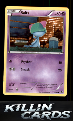Ralts 55/99 Pokemon Common Next Destinies Card NM