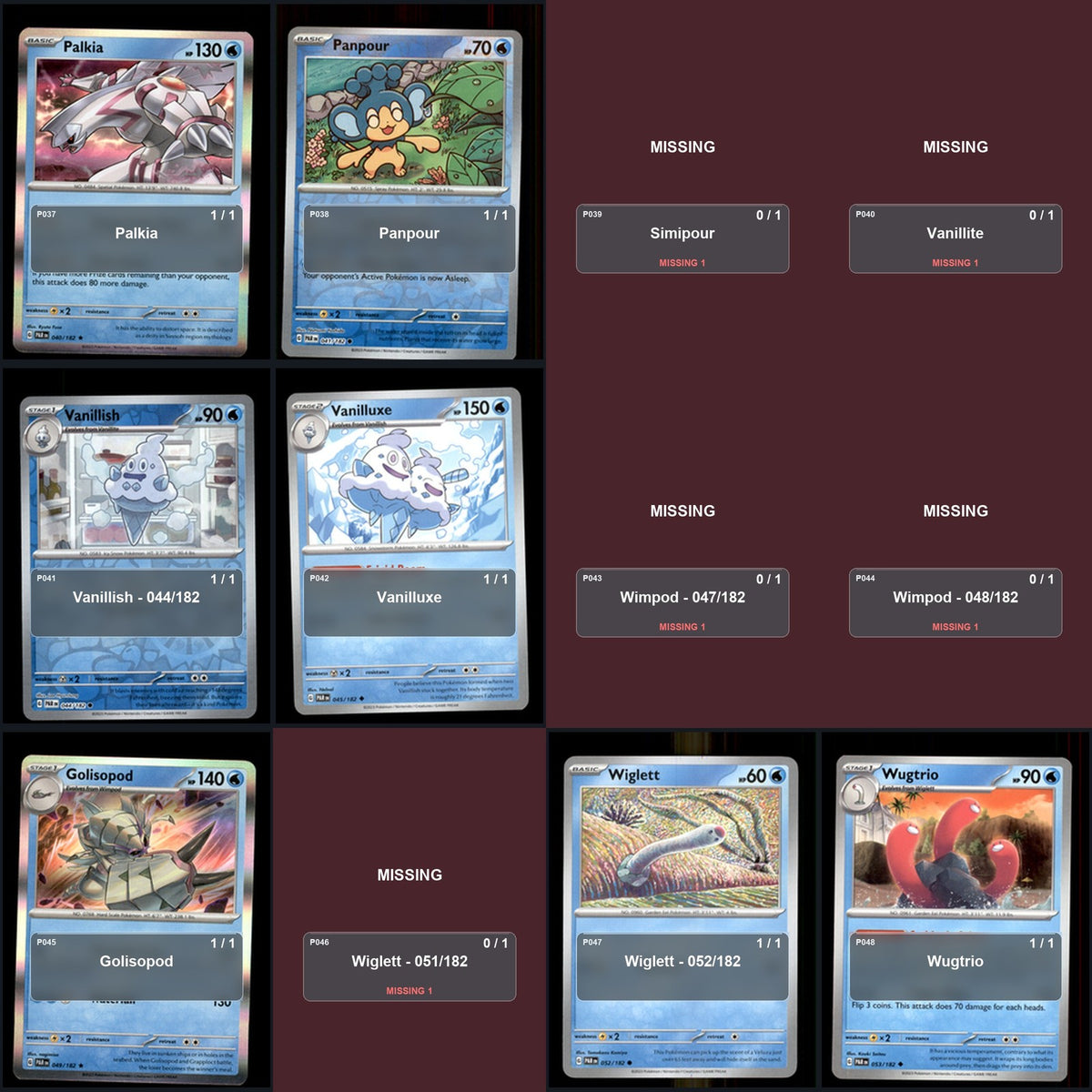 Pokemon TCG SV04: Paradox Rift C/UC/R Standard Set 75 Cards
