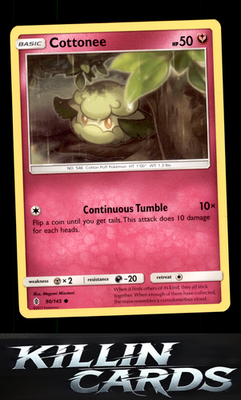 Cottonee 90/145 Pokemon Common SM - Guardians Rising Card NM