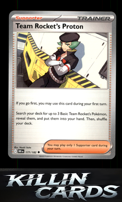 Team Rocket's Proton - 177/182 177/182 Pokemon Uncommon SV10: Destined Rivals Ca