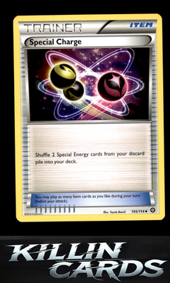 Special Charge 105/114 Pokemon Uncommon XY - Steam Siege Card LP