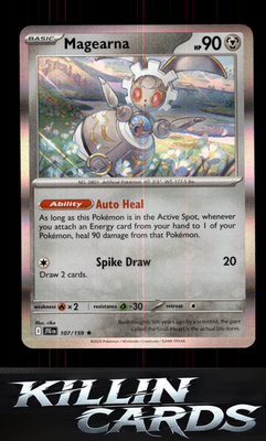 Magearna 107/159 Pokemon Rare SV09: Journey Together Card NM