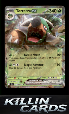 Torterra ex - 012/162 012/162 Pokemon Double Rare SV05: Temporal Forces Card NM
