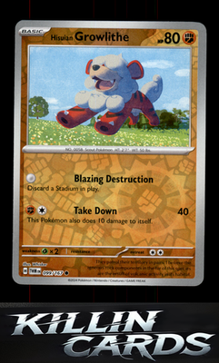 Reverse Holofoil Hisuian Growlithe - 099/167 099/167 Pokemon Common SV06: Twilig