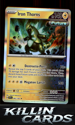 Iron Thorns 062/162 Pokemon Rare SV05: Temporal Forces Card NM