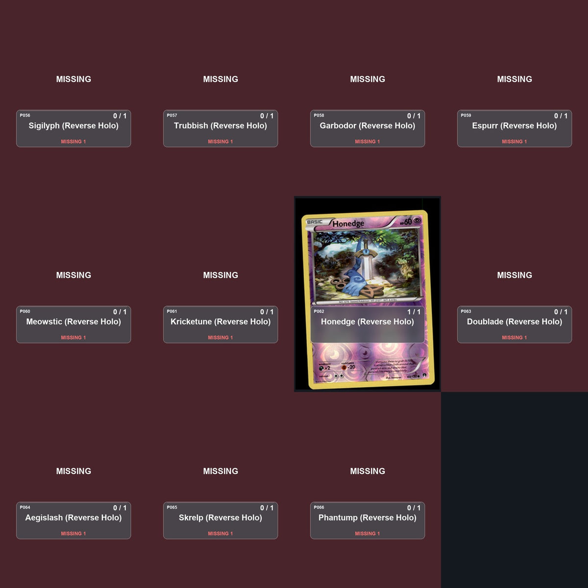 Pokemon TCG XY - BREAKpoint Reverse Holo Master Set 6 Reverse Holo Card