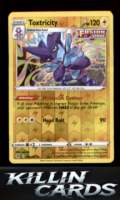 Reverse Holofoil Toxtricity (108) 108/264 Pokemon Holo Rare SWSH08: Fusion Strik