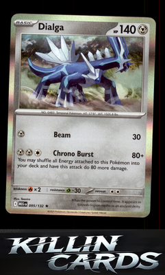 Dialga 095/132 Pokemon Rare ME01: Mega Evolution Card NM