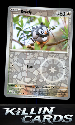 Reverse Holofoil Starly - 148/198 148/198 Pokemon Common SV01: Scarlet & Violet