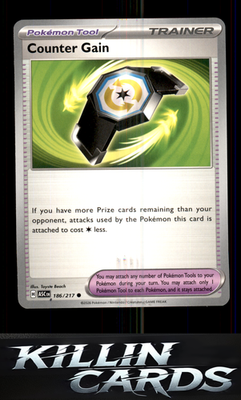 Counter Gain - 186/217 186/217 Pokemon Common ME: Ascended Heroes Card LP