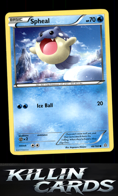 Spheal (46) 46/160 Pokemon Common XY - Primal Clash Card NM