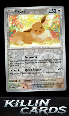 Reverse Holofoil Eevee - 135/167 135/167 Pokemon Common SV06: Twilight Masquerad