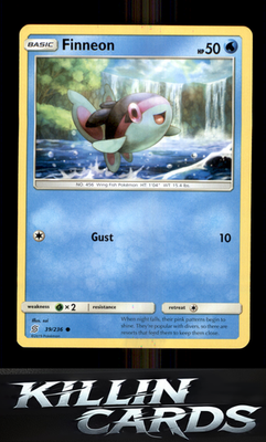 Finneon 39/236 Pokemon Common SM - Unified Minds Card NM